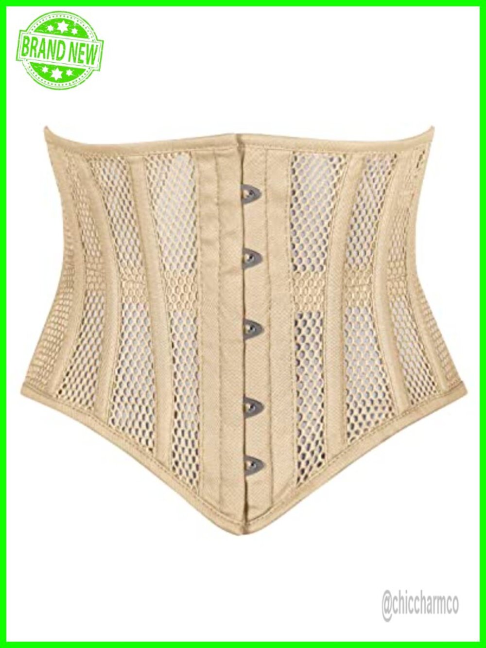 Mesh Steel Boned Underbust Waist Trainer Waspie Corset Shaper